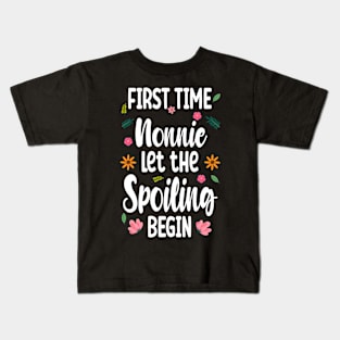 time nonnie let and flowers Kids T-Shirt